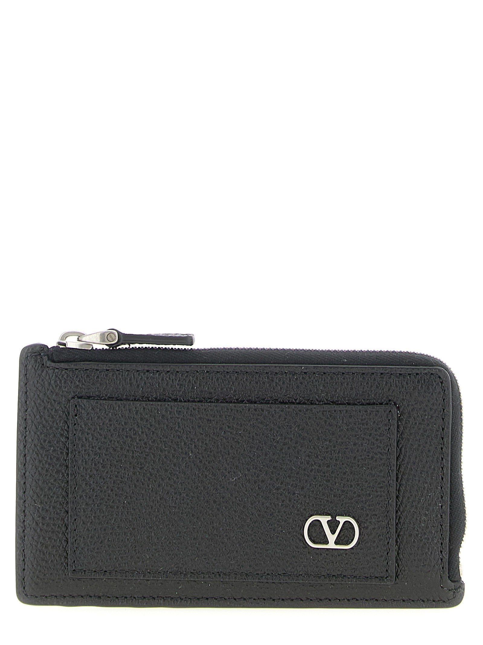 Valentino Valentino Garavani Vlogo Signature Coin Purse Black