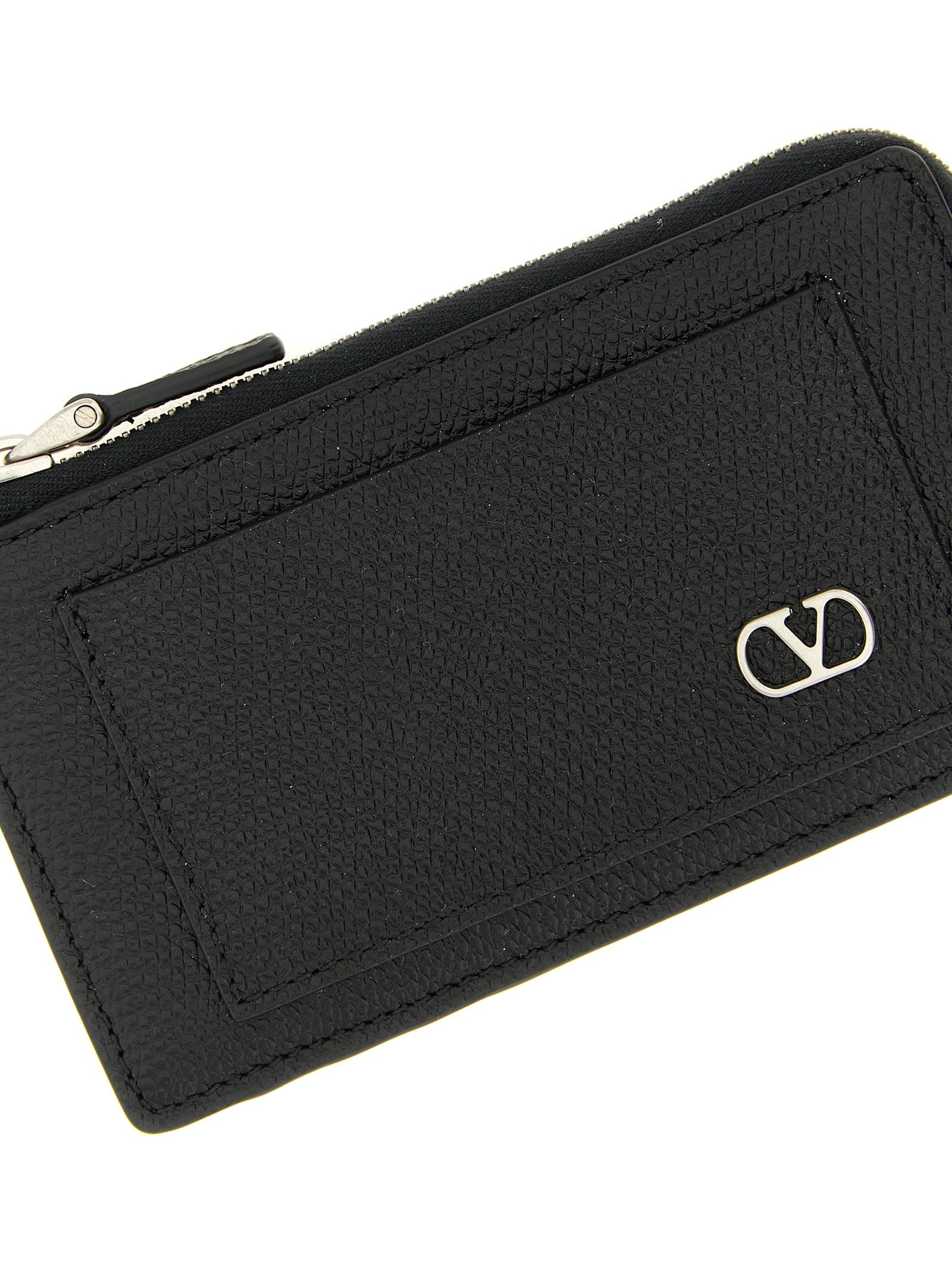 Valentino Valentino Garavani Vlogo Signature Coin Purse Black