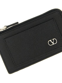 Valentino Valentino Garavani Vlogo Signature Coin Purse Black