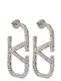 Valentino Valentino Garavani Vlogo Signature Earrings Silver