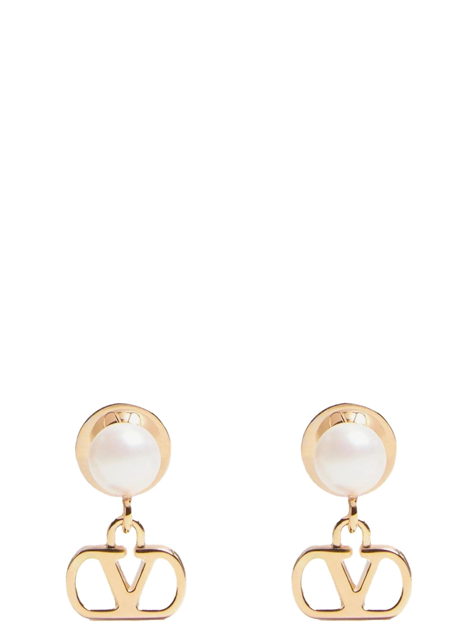 Valentino Valentino Garavani Vlogo Signature Earrings Gold