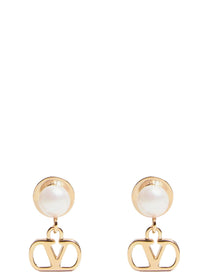 Valentino Valentino Garavani Vlogo Signature Earrings Gold