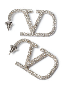 Valentino Valentino Garavani Vlogo Signature Earrings Silver