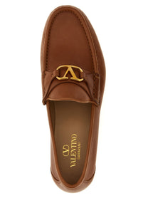 Valentino Valentino Garavani Vlogo Signature Loafers Brown
