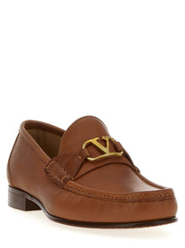 Valentino Valentino Garavani Vlogo Signature Loafers Brown