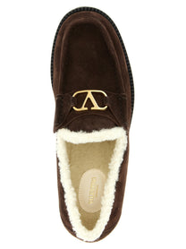 Valentino Valentino Garavani Vlogo Signature Loafers Brown