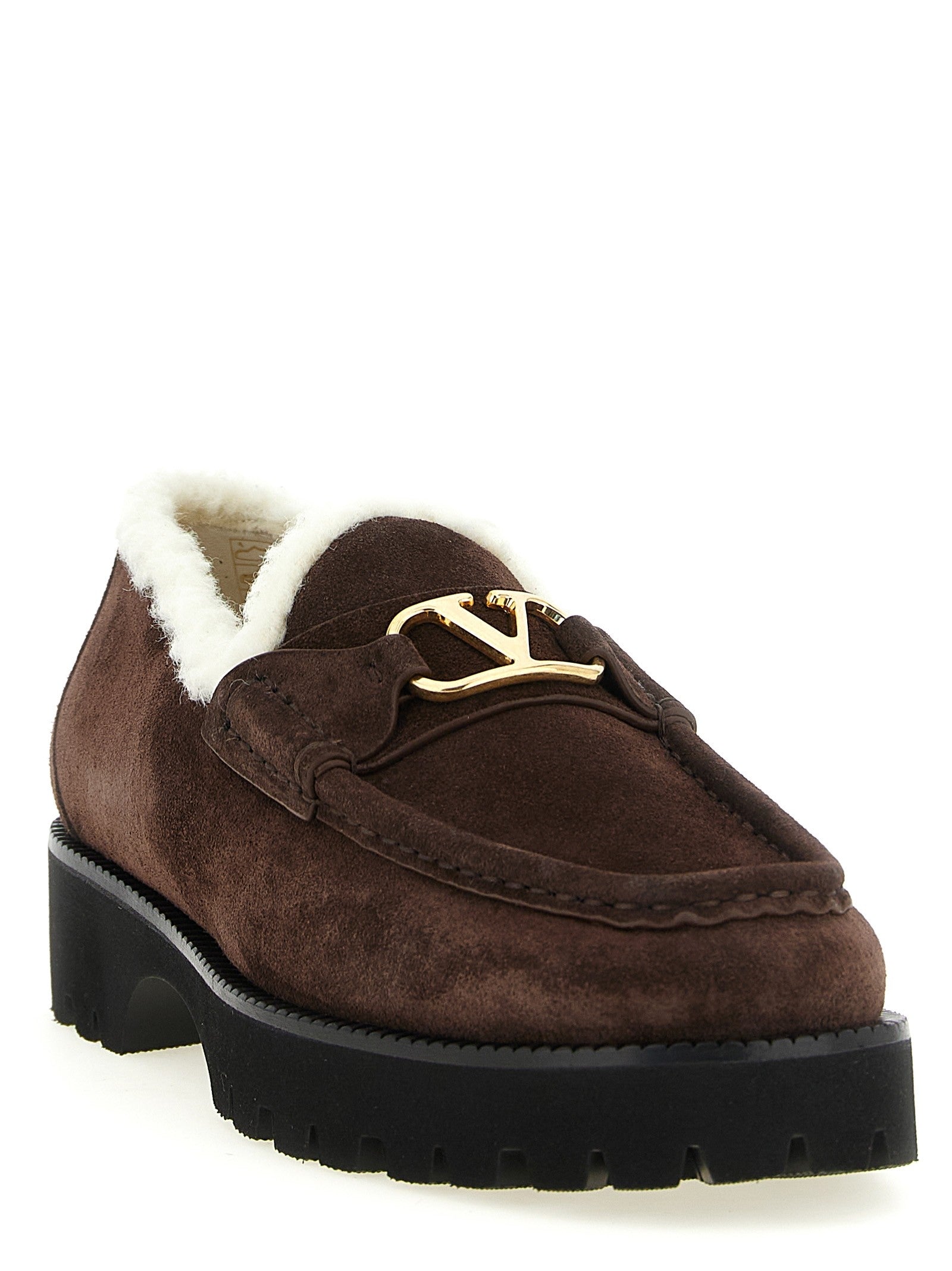 Valentino Valentino Garavani Vlogo Signature Loafers Brown