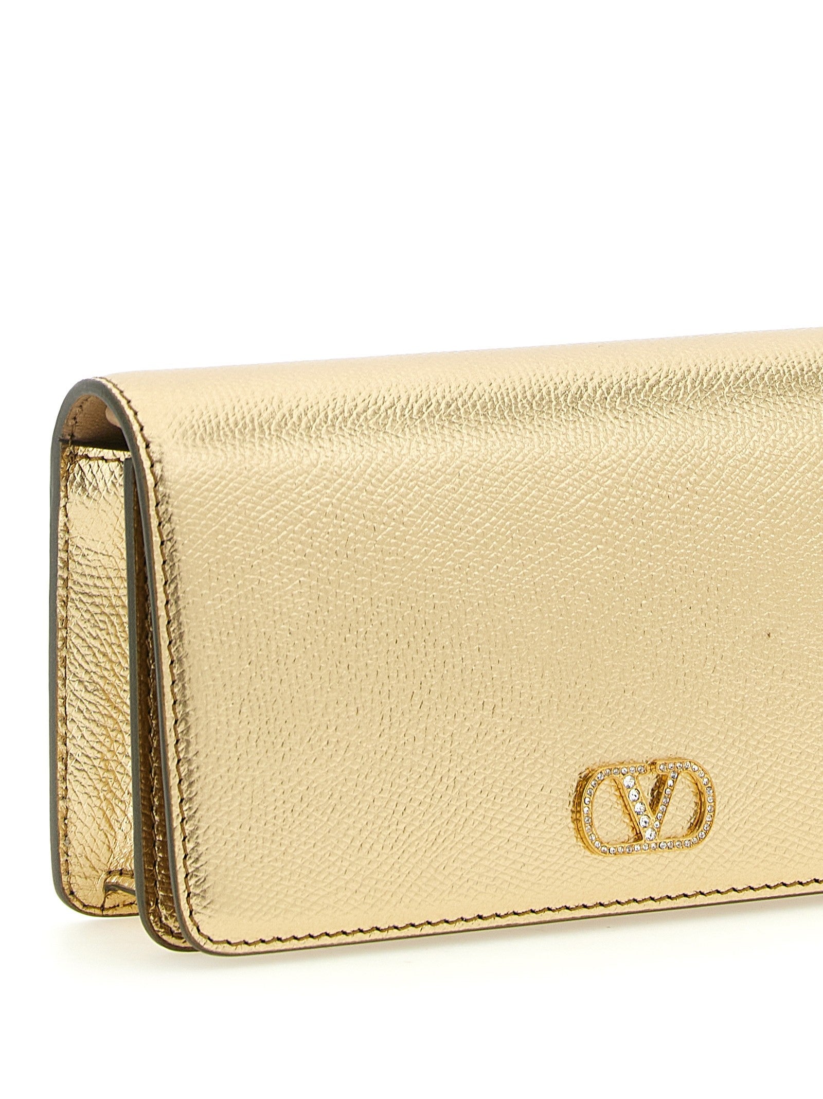 Valentino Valentino Garavani Vlogo Signature Mini Crossbody Bag Gold