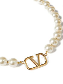Valentino Valentino Garavani Vlogo Signature Necklace Gold