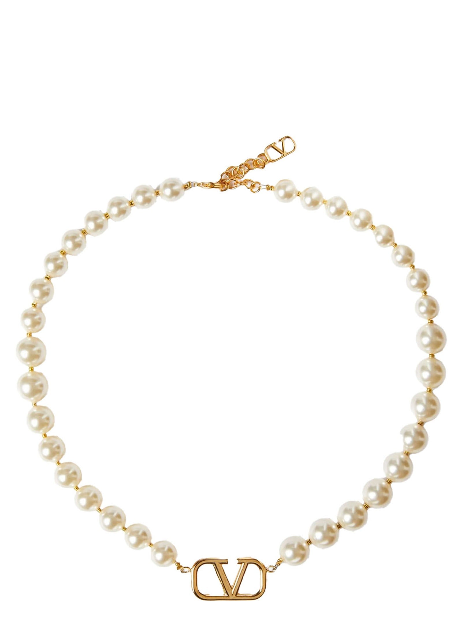 Valentino Valentino Garavani Vlogo Signature Necklace Gold