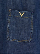 Valentino Valentino Garavani Vlogo Signature Shirt Blue, view 4