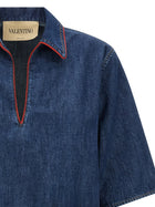 Valentino Valentino Garavani Vlogo Signature Shirt Blue, view 3