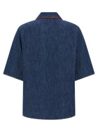 Valentino Valentino Garavani Vlogo Signature Shirt Blue, view 2