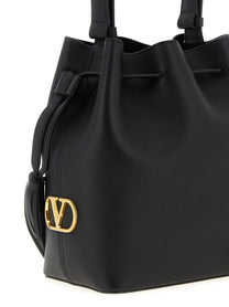 Valentino Valentino Garavani Vlogo Signature Shoulder Bag Black
