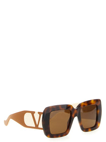 Valentino Valentino Garavani Vlogo Sunglasses Brown