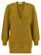Valentino Valentino Garavani Weave Sweater Yellow