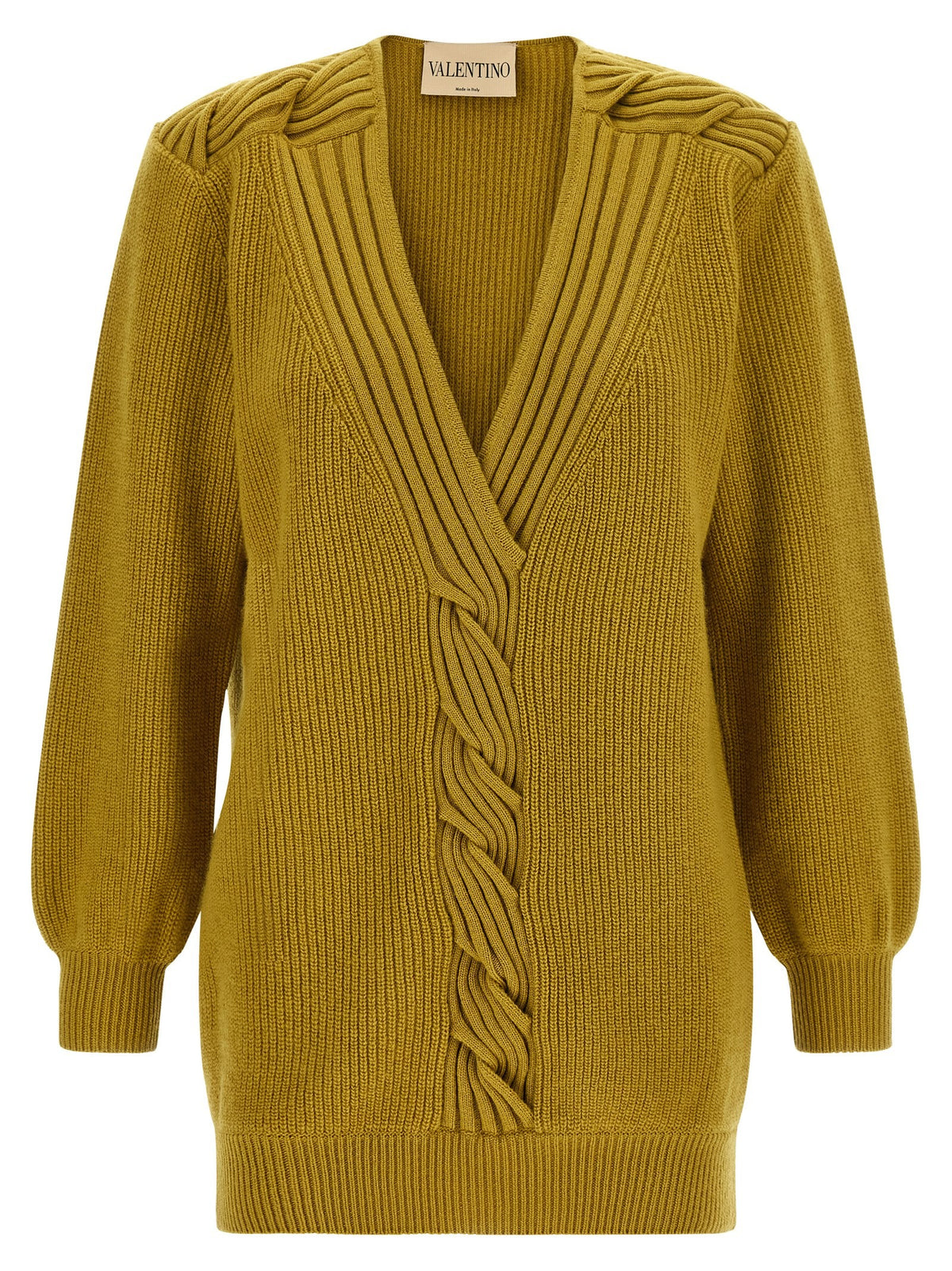 Valentino Valentino Garavani Weave Sweater Yellow