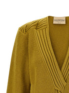 Valentino Valentino Garavani Weave Sweater Yellow, view 3