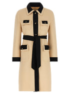 Valentino Valentino Garavani Wool Coat Beige