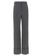 Valentino Valentino Garavani Wool Pants Grey