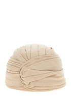 Valentino Valentino Garavani Wool Rigid Turban Beige