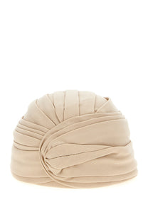 Valentino Valentino Garavani Wool Rigid Turban Beige