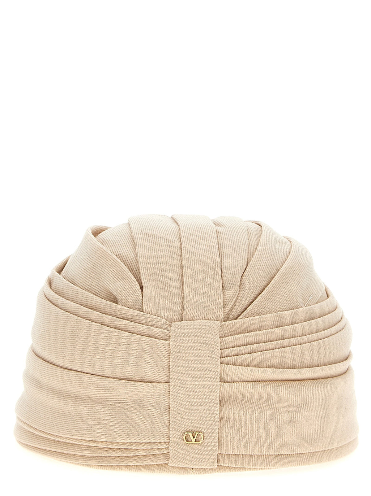 Valentino Valentino Garavani Wool Rigid Turban Beige, view 3