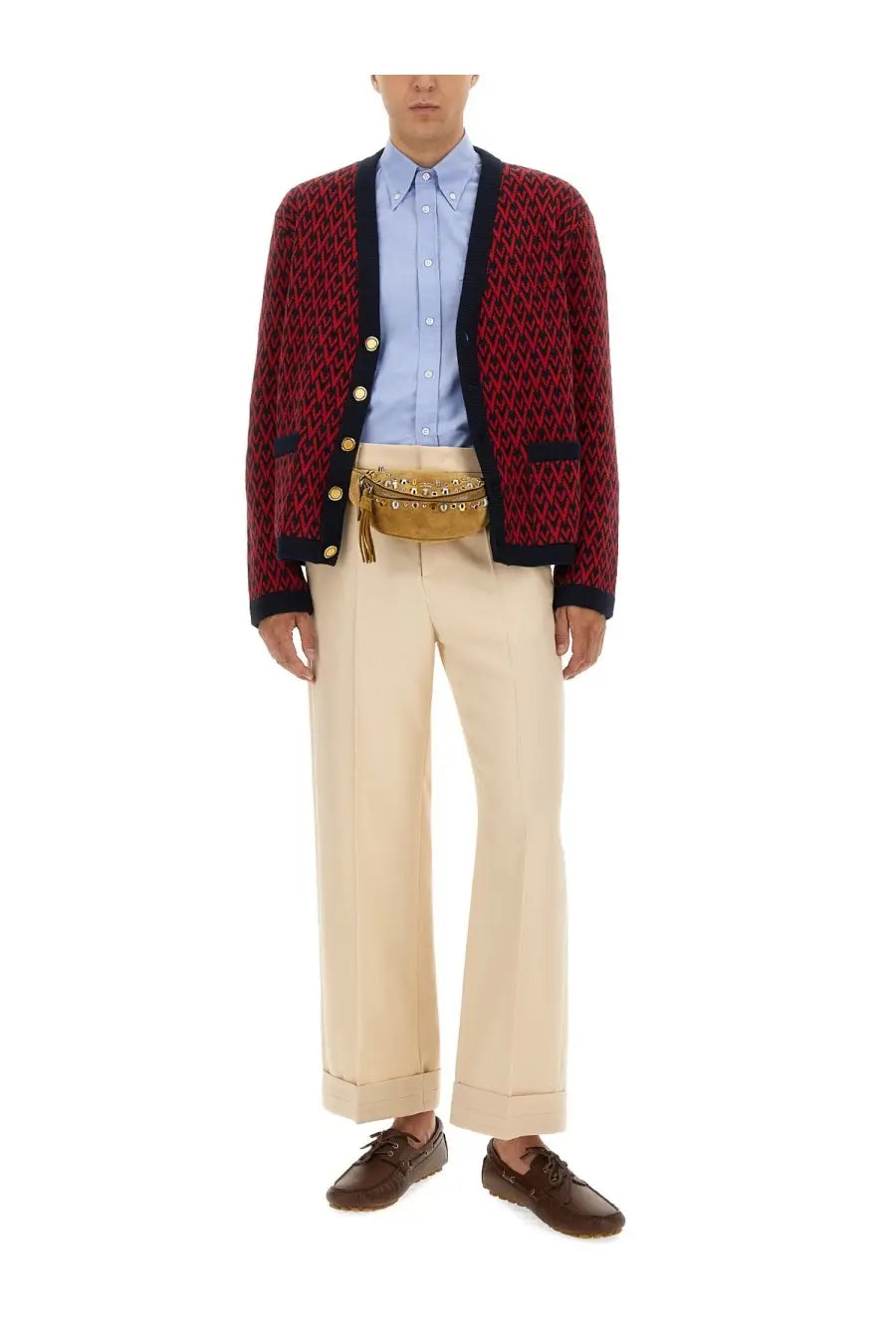 Valentino Men's Cardigan Red, view 2