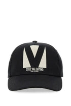 Valentino Men's Chez Valentino Embroidered Baseball Cap Black
