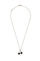 Valentino Men's Chez Valentino Metal and Enamel Necklace Black, view 2