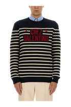 Valentino Men's Chez Valentine Wool Sweater Blue
