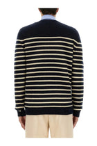 Valentino Men's Chez Valentine Wool Sweater Blue, view 3