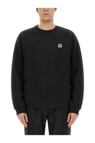 Valentino Men's Cotton Crewneck Sweatshirt Black