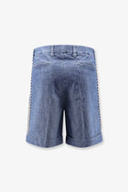 Valentino Men's Valentino Denim Shorts Blue, view 4