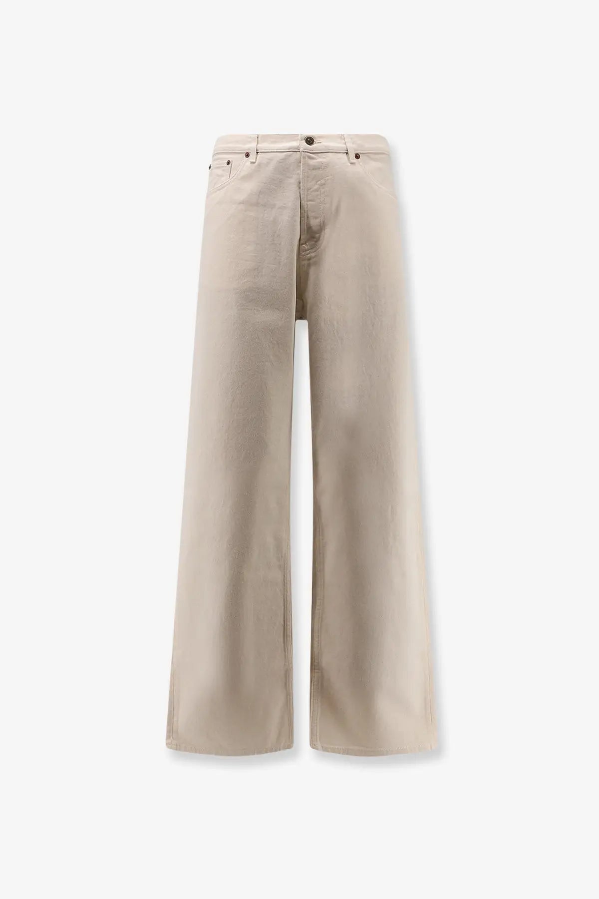 Valentino Men's Five Pockets Cotton Trousers White