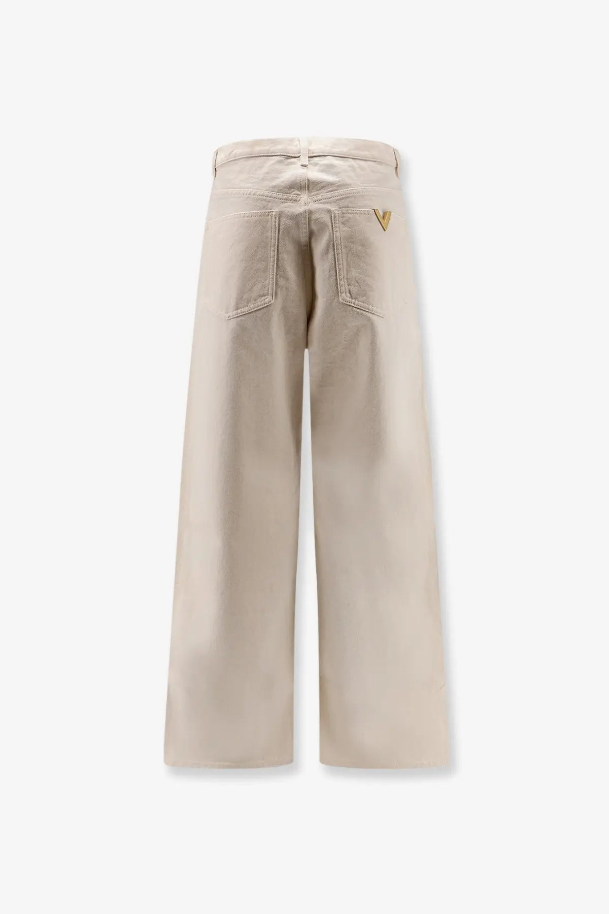 Valentino Men's Five Pockets Cotton Trousers White, view 2