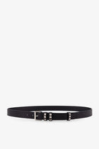 Valentino Men's Flaneuse Leather Belt Black