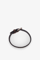 Valentino Men's Valentino Garavani Leather Bracelet Gold, view 3