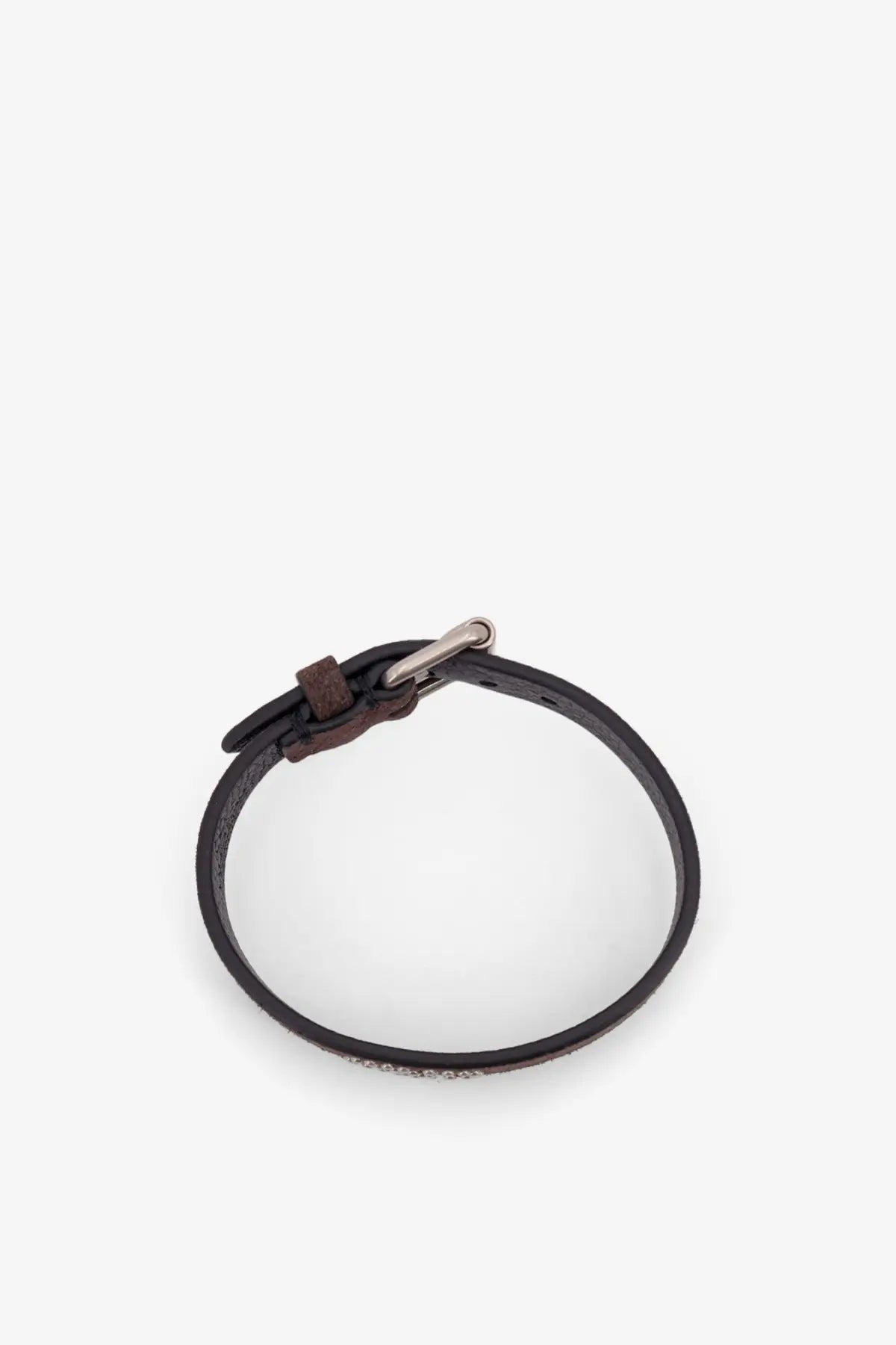 Valentino Men's Valentino Garavani Leather Bracelet Gold, view 3
