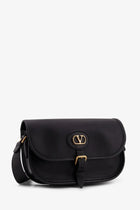 Valentino Men's Valentino Garavani Leather Crossbody Bag Black, view 4