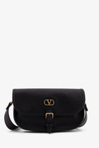 Valentino Men's Valentino Garavani Leather Crossbody Bag Black