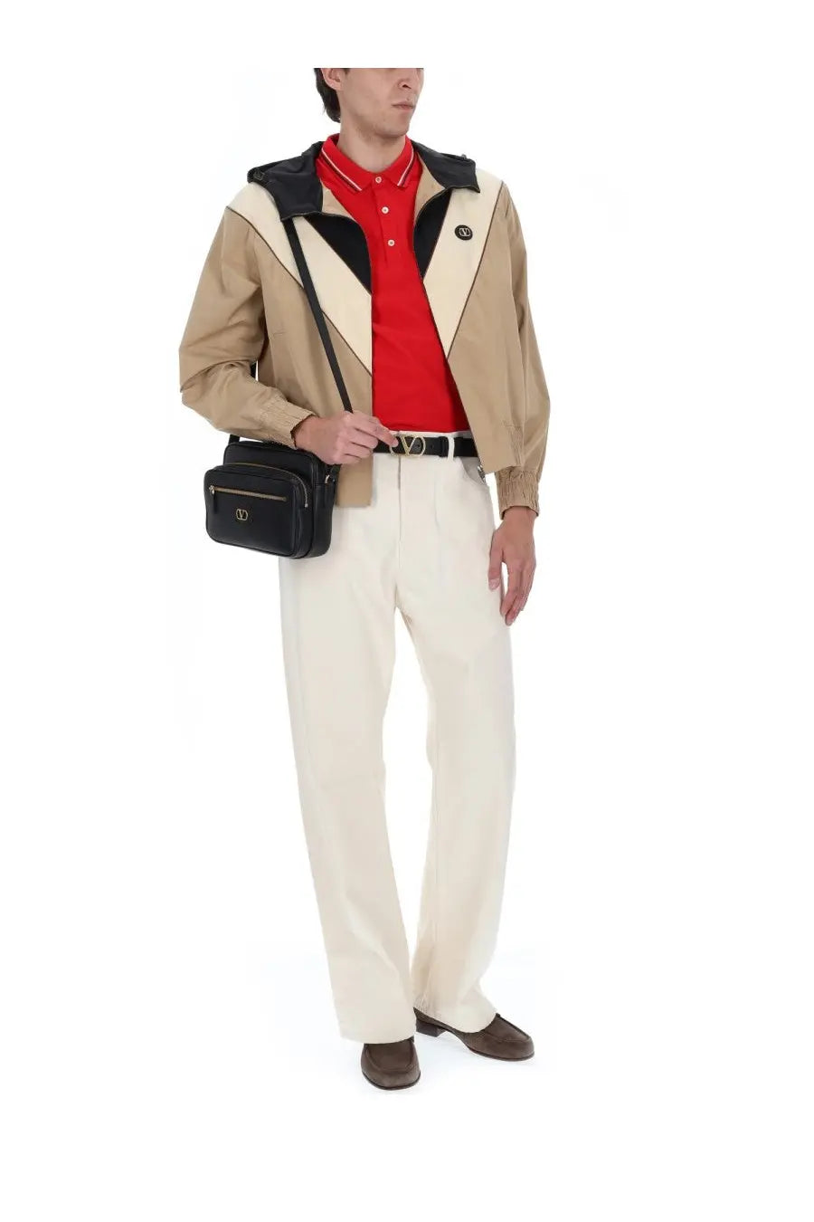 Valentino Men's Vlogo Signature Jacket Beige, view 2