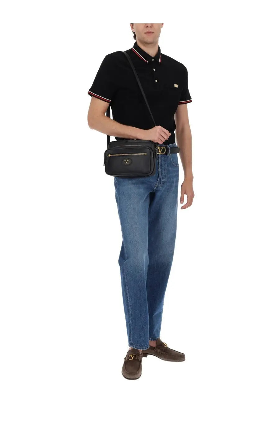 Valentino Men's Jeans Cinque Tasche in Denim Blue, view 2