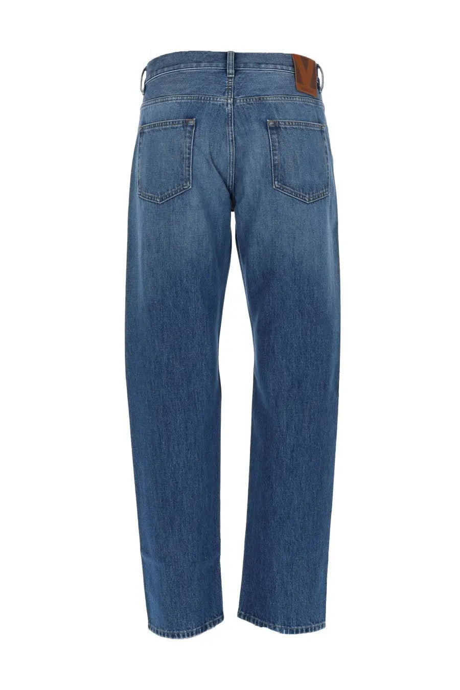Valentino Men's Jeans Cinque Tasche in Denim Blue, view 3