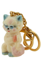 Valentino Men's LE Chat DE LA Maison Keychain Multicolor, view 2