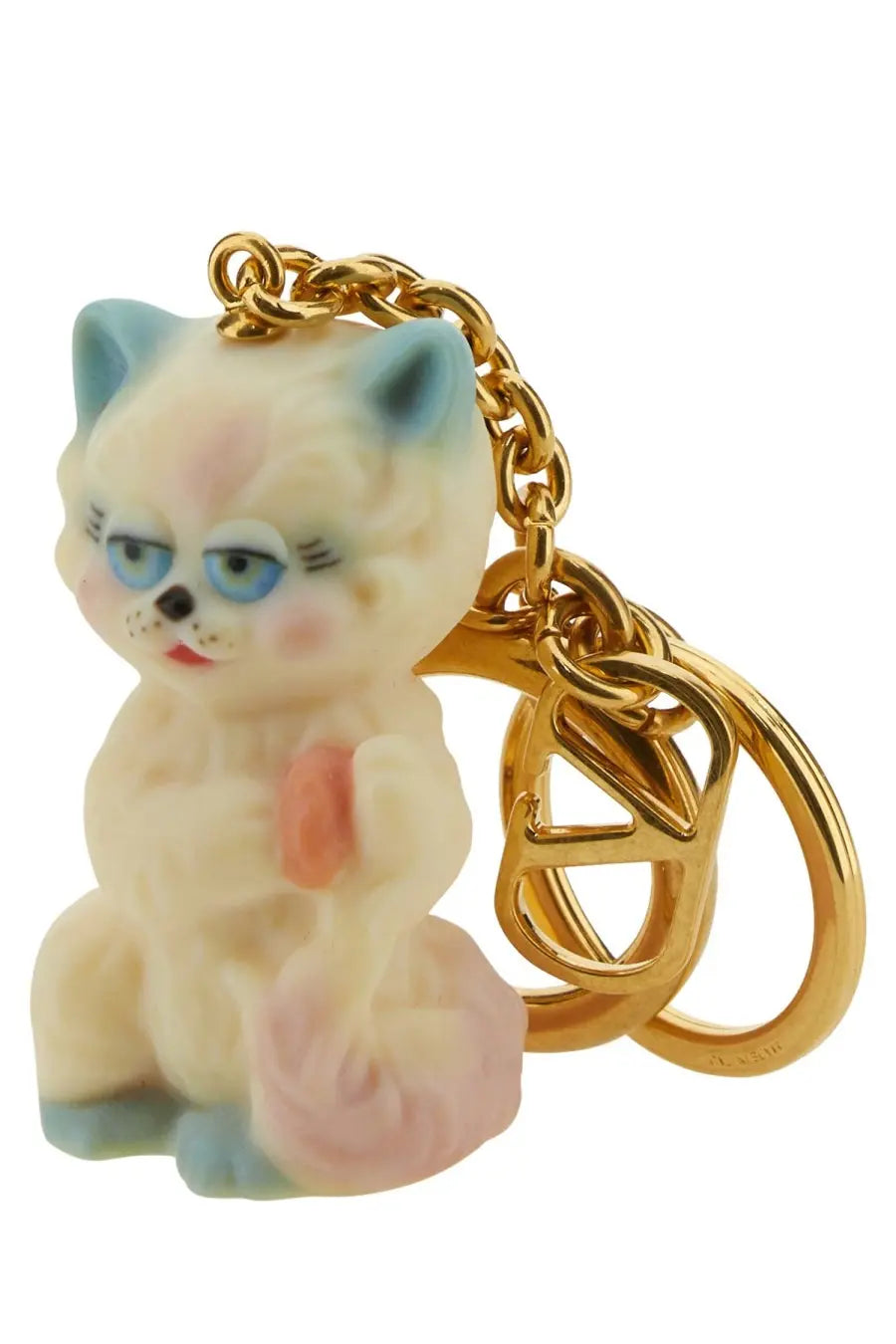 Valentino Men's LE Chat DE LA Maison Keychain Multicolor, view 2