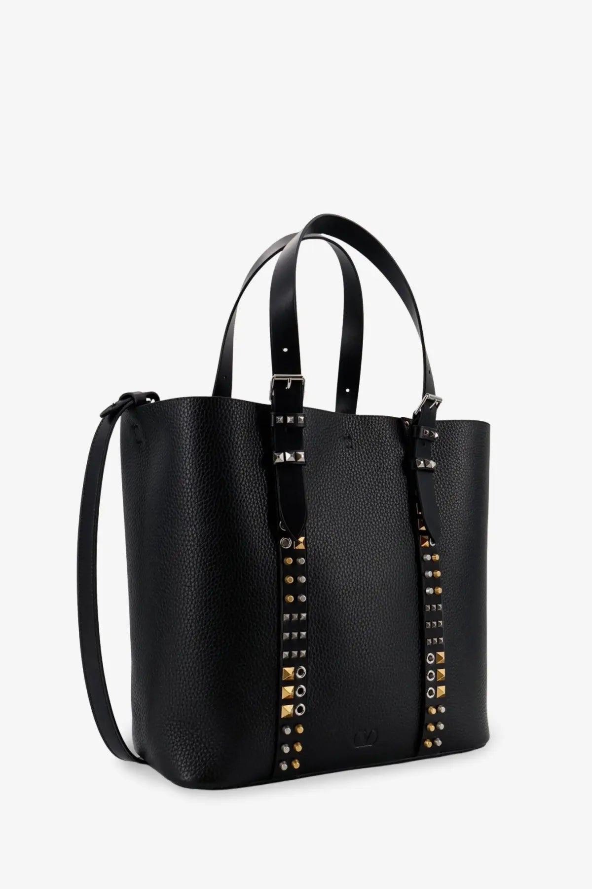 Valentino Men's Leather Shoulder Bag Black, view 3