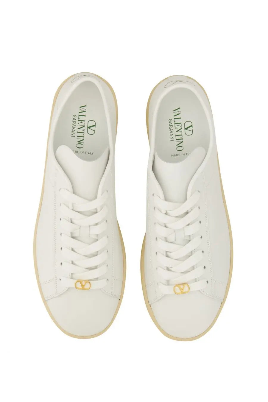 Valentino Men's Leather Sneaker White, view 6