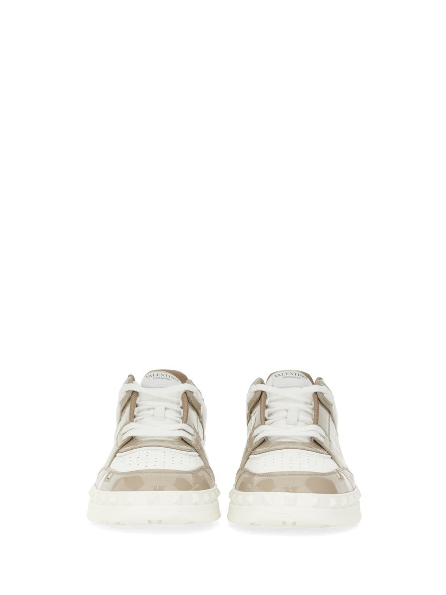 Valentino Men's Low Top Sneaker Freedots White, view 6