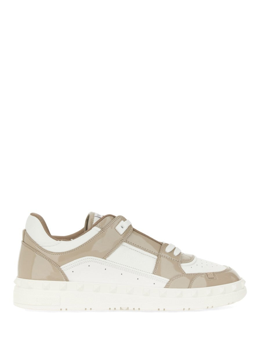 Valentino Men's Low Top Sneaker Freedots White